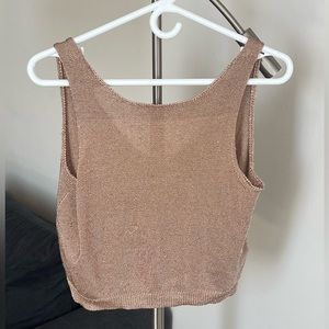 Top shop sparkly pinky/rose gold top